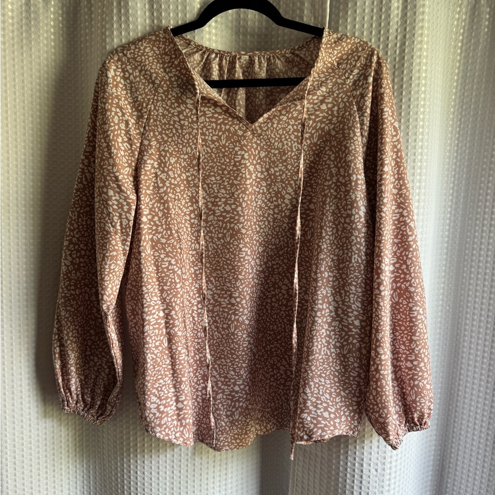 Leopard print blouse